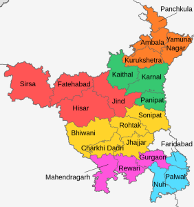 List of Districts in Haryana | Haryana District Map | Population | Area