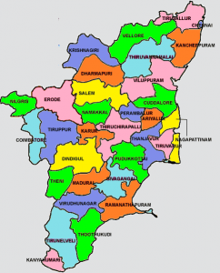 List of Districts in Tamil Nadu | Tamilnadu District Map | Area ...