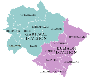 List Of Districts In Uttarakhand | Population | Area | District Map